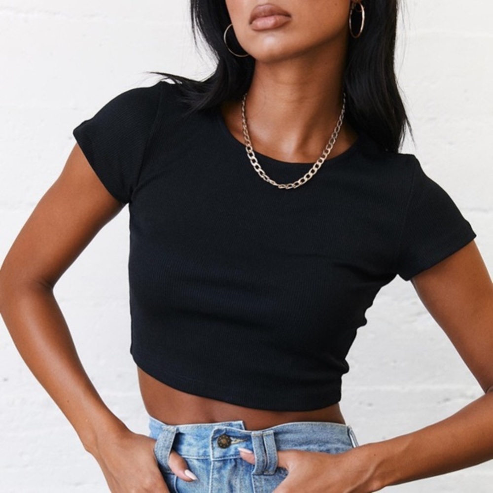 Ringed Polly the classic cropped tee / US 6